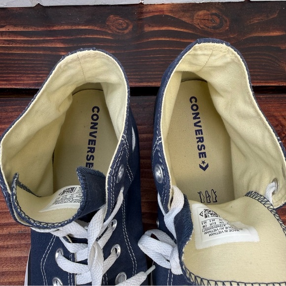 Converse Chuck Taylor All Star High Top Navy – Men’s 12 / Women’s 14 - Picture 6 of 9